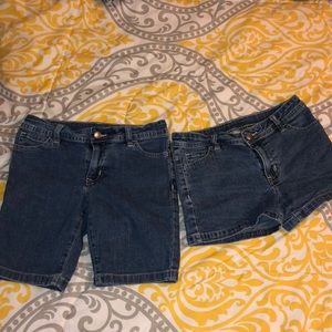 Dark blue shorts jeans